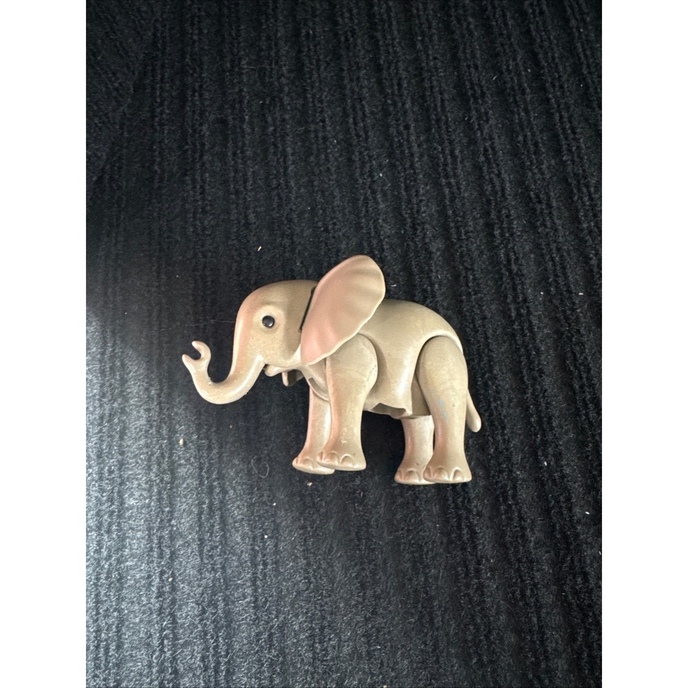 Playmobil African Elephant Calf Figure Tan Gray Safari Zoo Animal 30664400‎